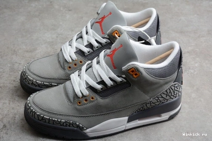 “COOL GREY” JORDAN AIR 3 1017